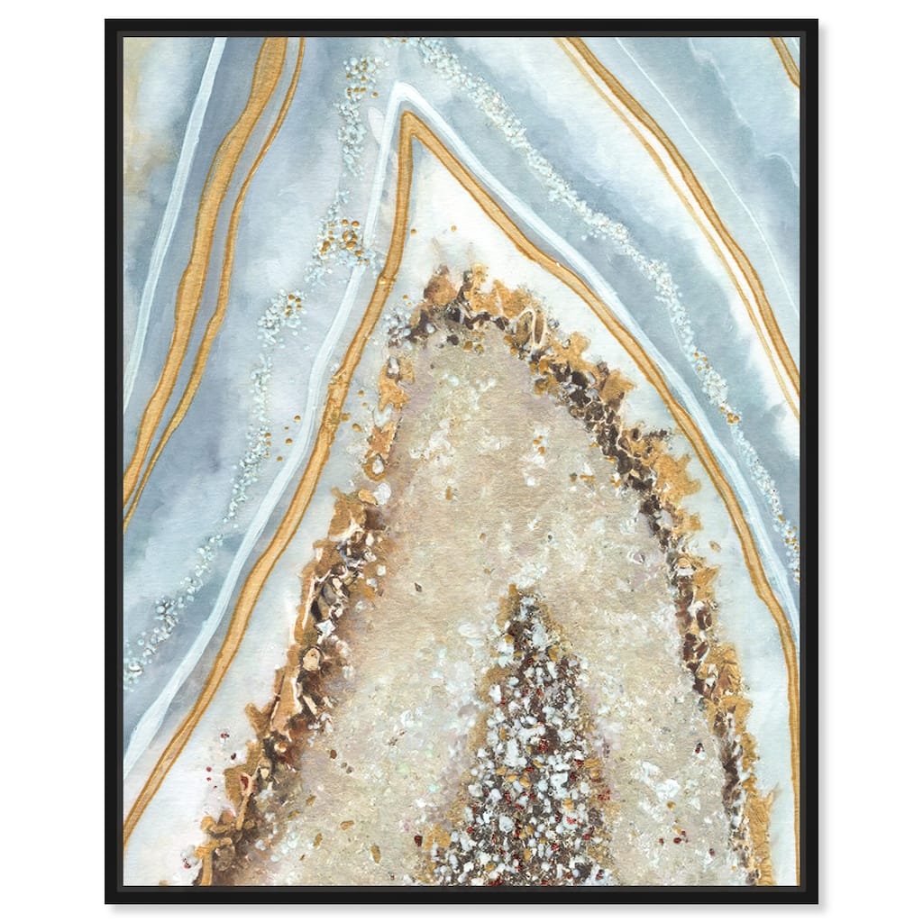 Art Remedy Clarity Art Framed Mineral, Agate & Geode 1 Piece Canvas Wall Art