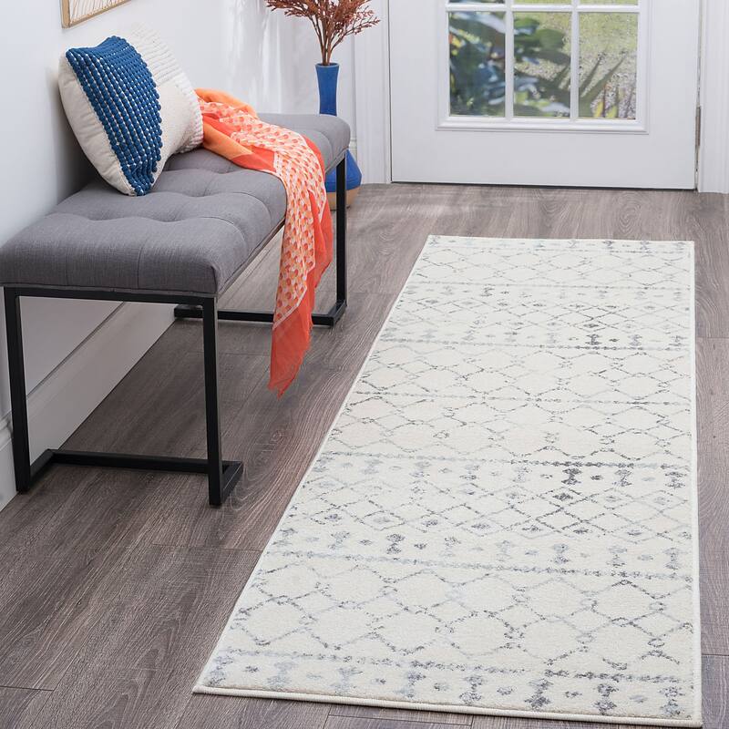 Jade Farmhouse Geometric Indoor Area Rug
