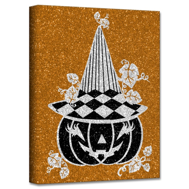 ChiChi Décor 'Glamoween Pumpkin IV' Halloween Canvas Wall Art