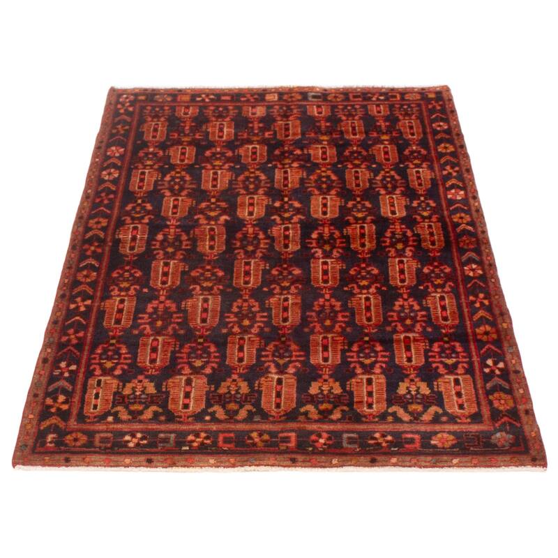 ECARPETGALLERY Hand-knotted Andelz Navy Wool Rug - 4'2 x 6'7