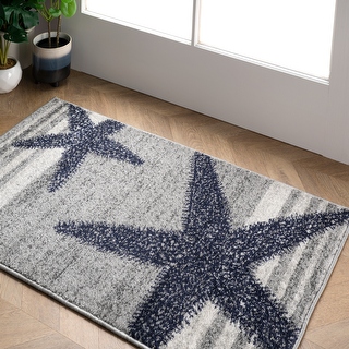 Grey nuLOOM Thomas Paul Starfish Runner Rug 2 x 6