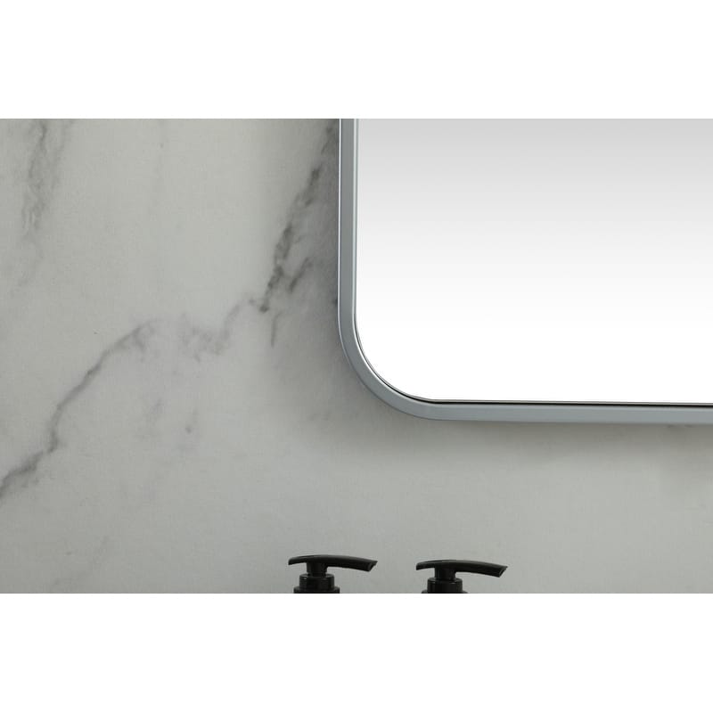 Indigo Home Soft corner metal square mirror 24x24 inch