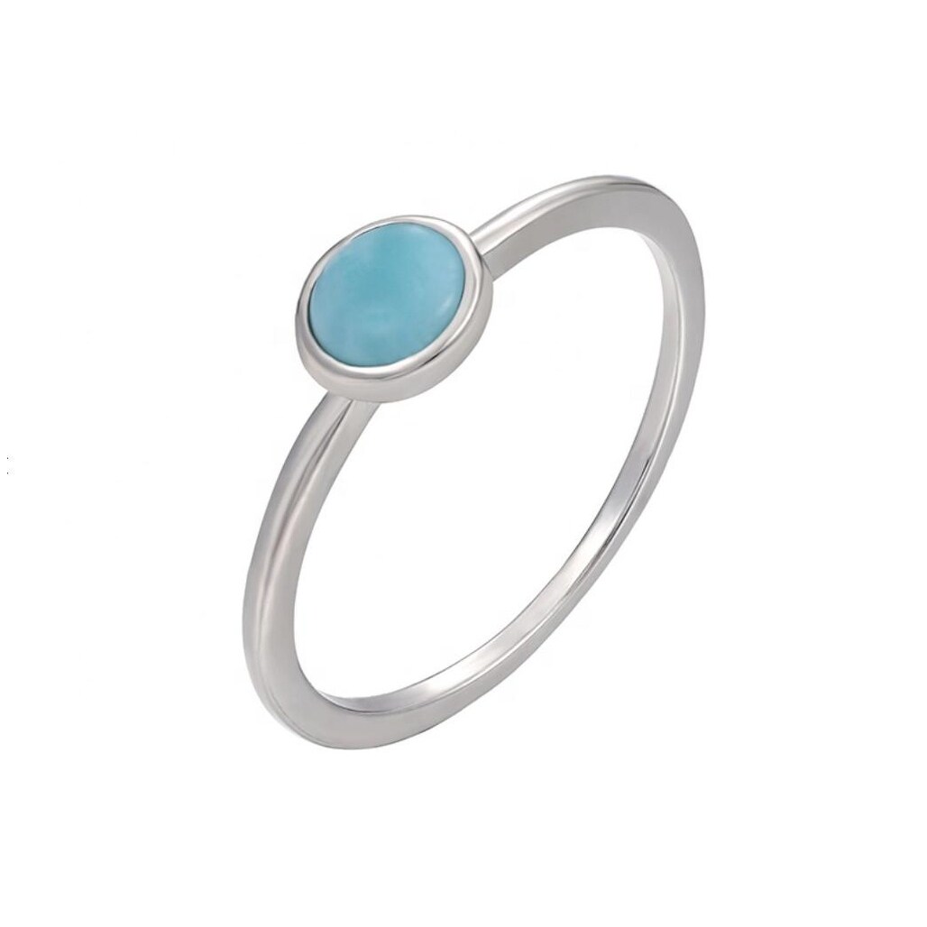 ◯larimar◯ Sky Blue Larimar & Sterling Silver Ring - Bed Bath & Beyond