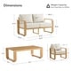 preview thumbnail 47 of 122, Spruce & Spring Outdoor Patio Furniture Set Aluminum Sofa Accent Chair