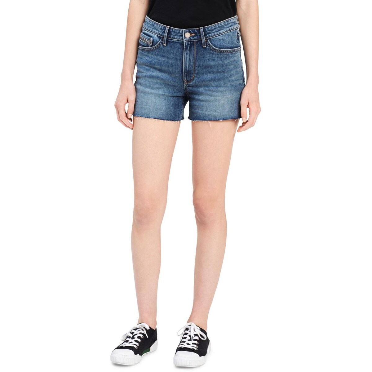 calvin klein jean shorts womens
