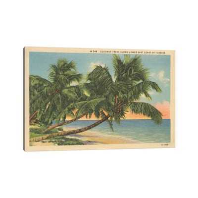 iCanvas "Florida Postcard III" by Wild Apple Portfolio Canvas Print