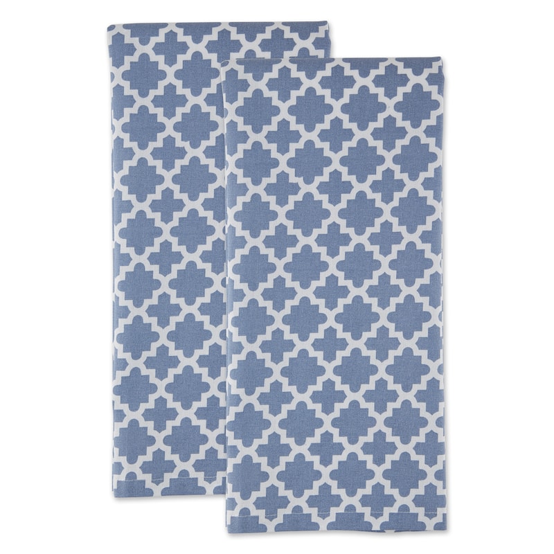 Design Imports Lattice Dishtowel Set of 2 (28 inches long x 18 inches wide)