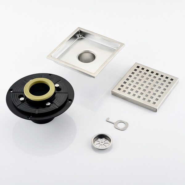6 Inch Square Shower Floor Drain - Bed Bath & Beyond - 37933759