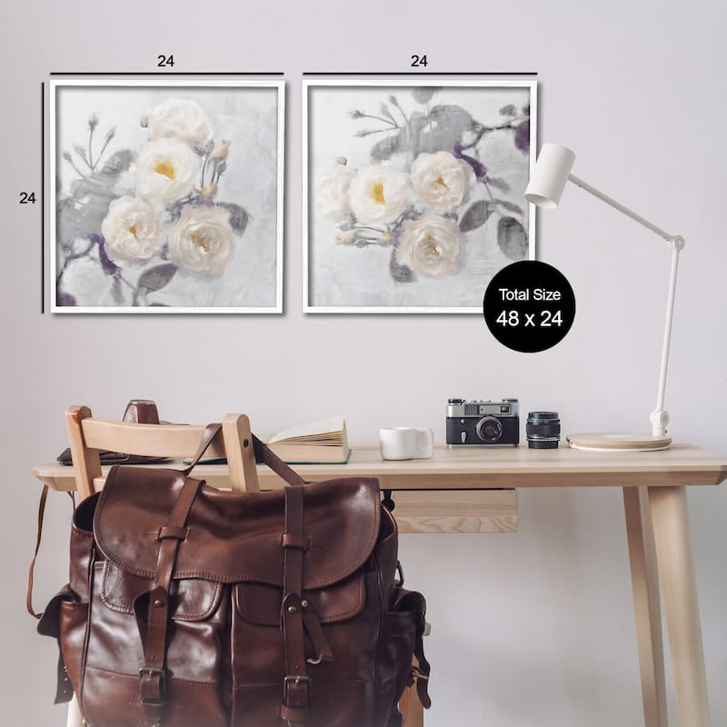 Stupell Country Blossoms Bundle Framed Giclee Art Design By Emily Ford (Set of 2)