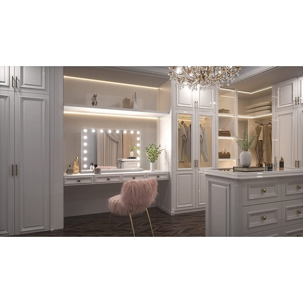 Hollywood Makeup Vanity Mirror with Replaceable LED Bulbs USB Charging Port 10X Magnification Tabletop Wall Mounted On Sale Bed Bath Beyond 35756031