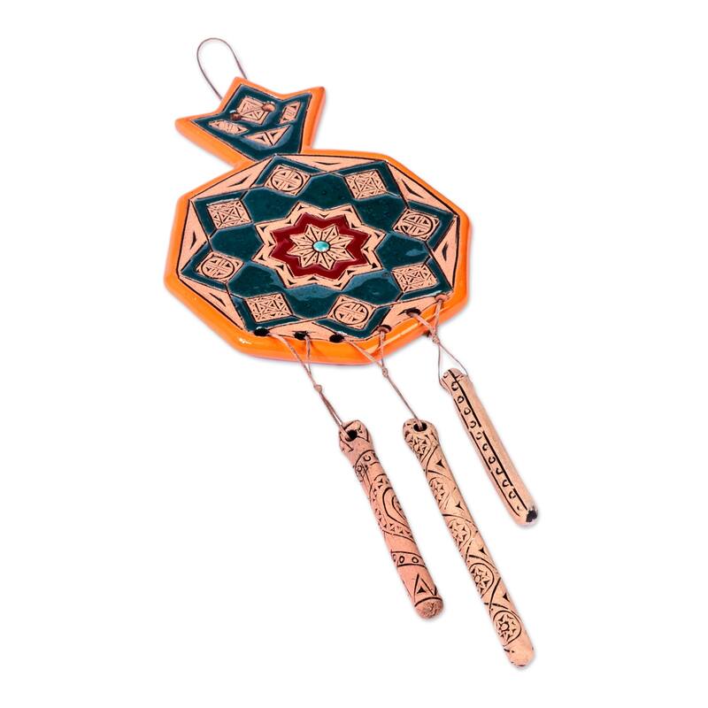 Novica Handmade Starry Amulet Ceramic Wall Decor