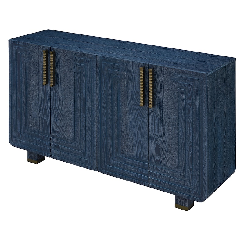 Vintage Fluted Sideboard with Adjustable Shelves by Harper&Bright Designs
