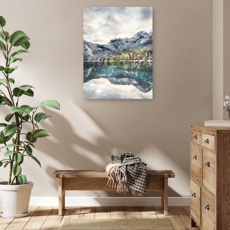 Lake Reflections By Studio Arts Canvas Art Print