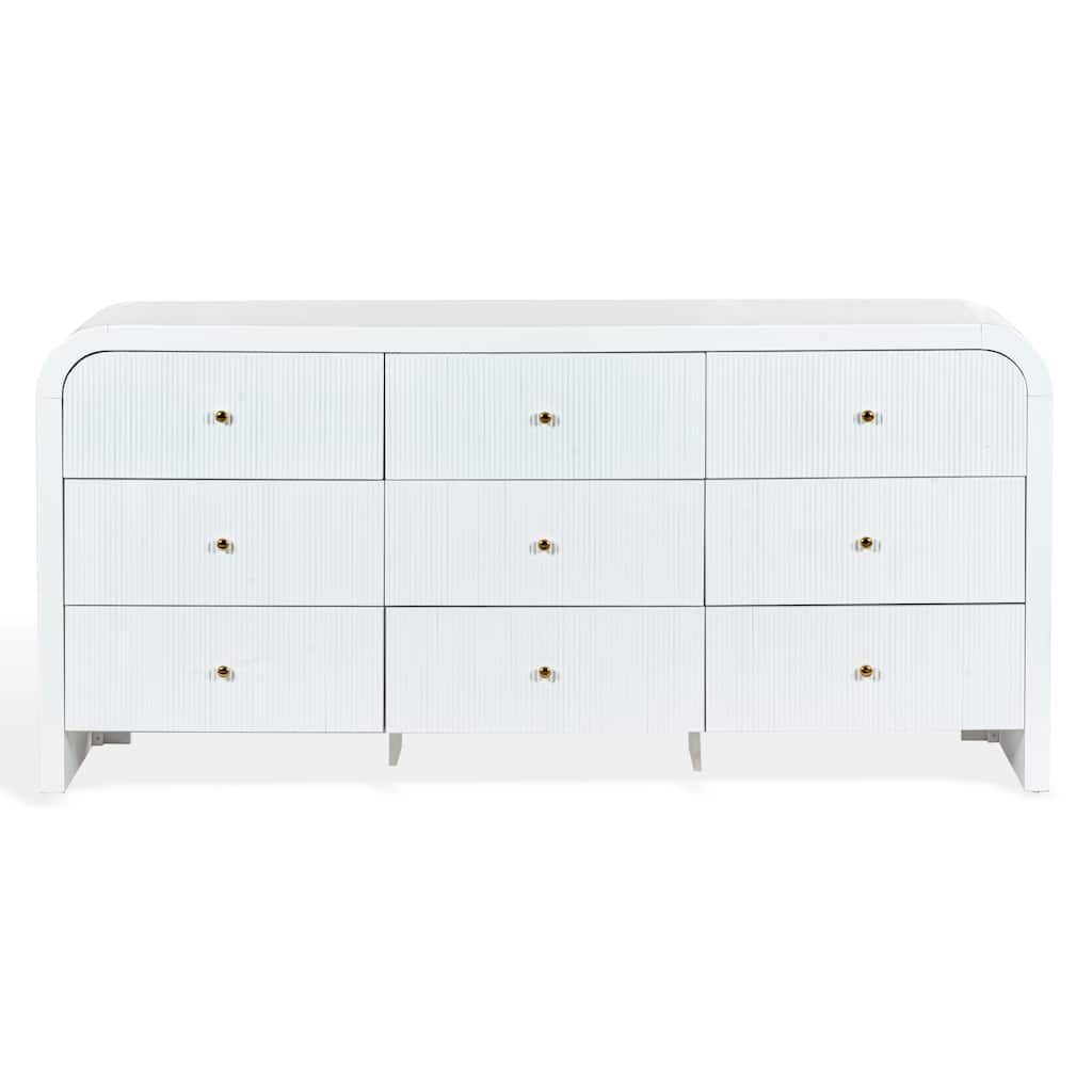 SAFAVIEH Couture Liabella 9-Drawer Curved Dresser