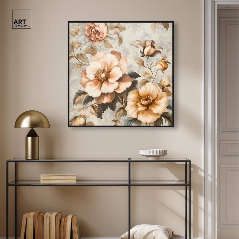 Retro Rose II Canvas by Art Remedy