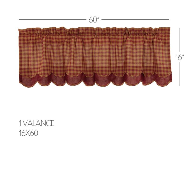 Sawyer Mill Ticking Stripe Valance - Denim Blue/Soft White - 16x72