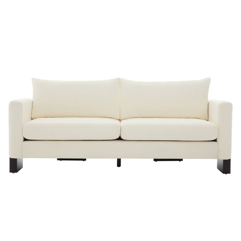 Christopher Knight Home - American Modern 3-Seater Upholstered Sofa and 2 Accent Chairs Set with Rubberwood Legs