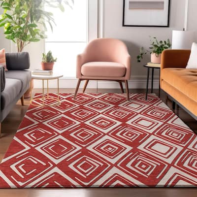 Premium Washable Super Soft Diamond Cascade Mayfield Rug