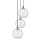 Option Antique Brass / Clear Glass with White Rope