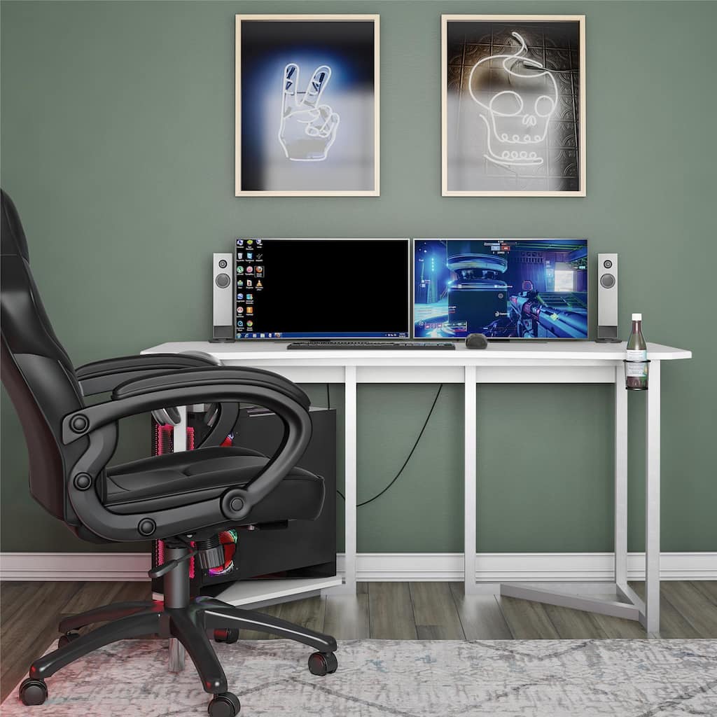 NTense Quest Gaming Desk with CPU Stand