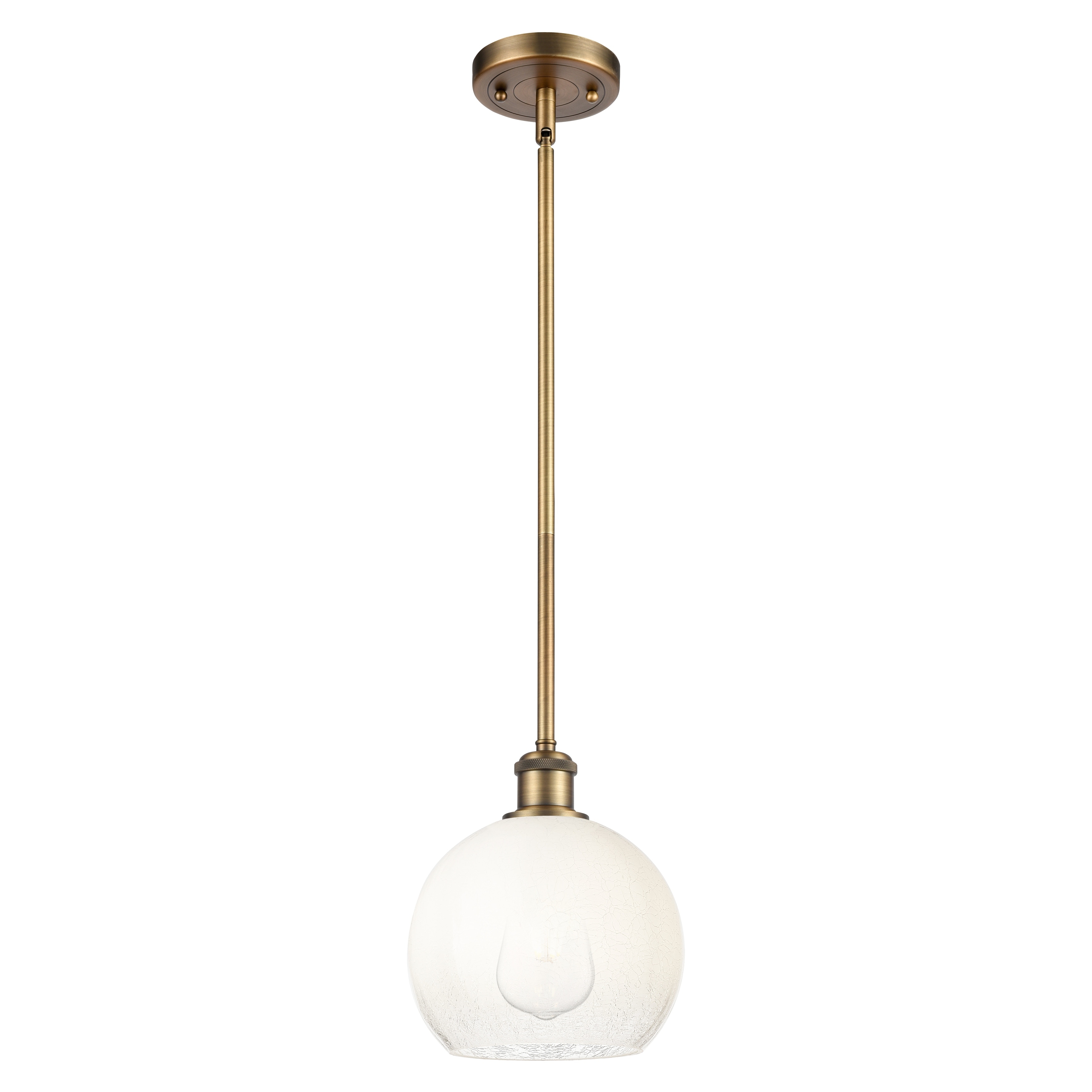 Innovations Lighting Endless Possibilities Ballston - Brookhaven Globe - 1 Light 8" Stem Hung Mini Pendant