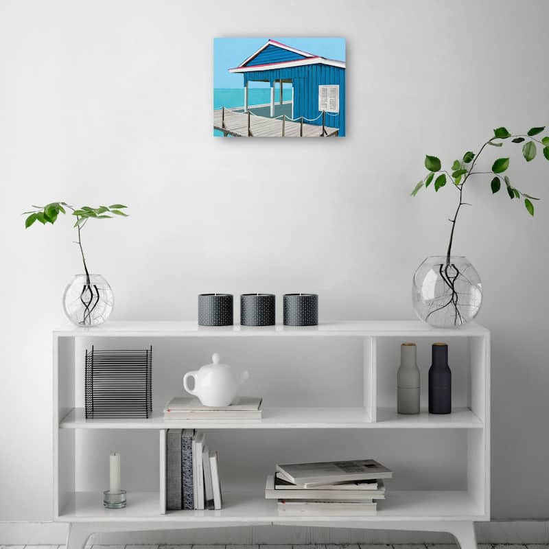 Beachy Blues By Studio Arts Canvas Art Print