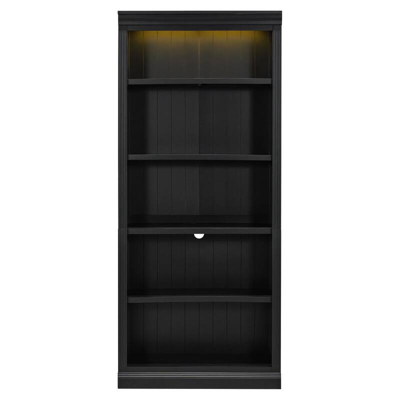 5-Tier Home Decor Bookshelves with Adjustable Storage Shelves