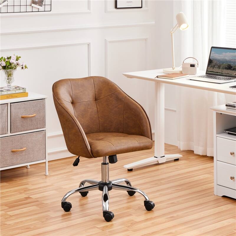 Yaheetech Desk Chair for Home Office, Height Adjustable 360°Swivel Computer Chair