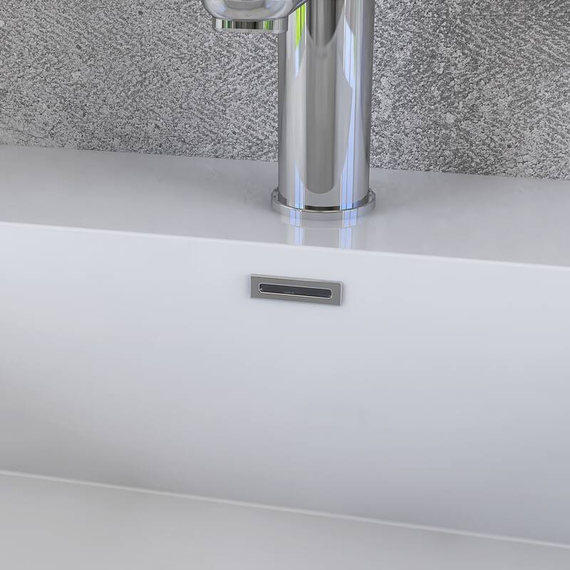 60'' Double Bathroom Vanity Set With Resin Top - 58.5'' x 19.5'' x 22.5''