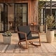 preview thumbnail 3 of 89, SAFAVIEH Outdoor Patio Furniture Vernon Rocking Chair w/ Cushion - 25.6" W x 37.7" D x 30.7" H