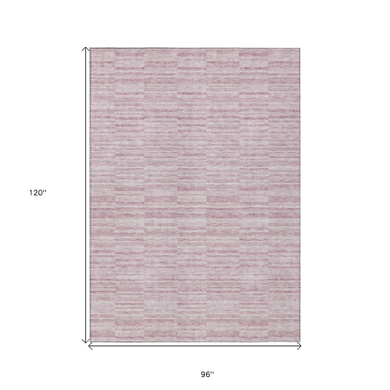 HomeRoots Striped Transitional Rectangle Outdoor Rug