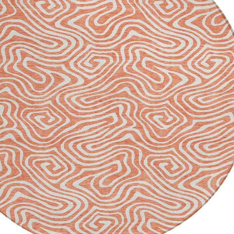 HomeRoots Abstract Transitional Rectangle Outdoor Rug