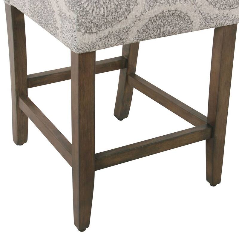 Homepop 24" Parsons Counter Stool - Gray Medallion