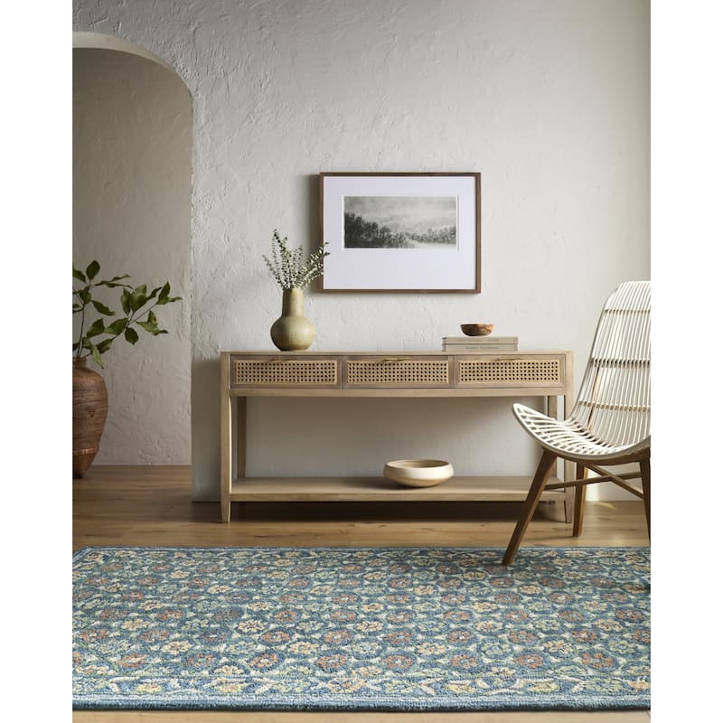 Livabliss Fairfax Global Area Rug - Teal - 2' x 3'