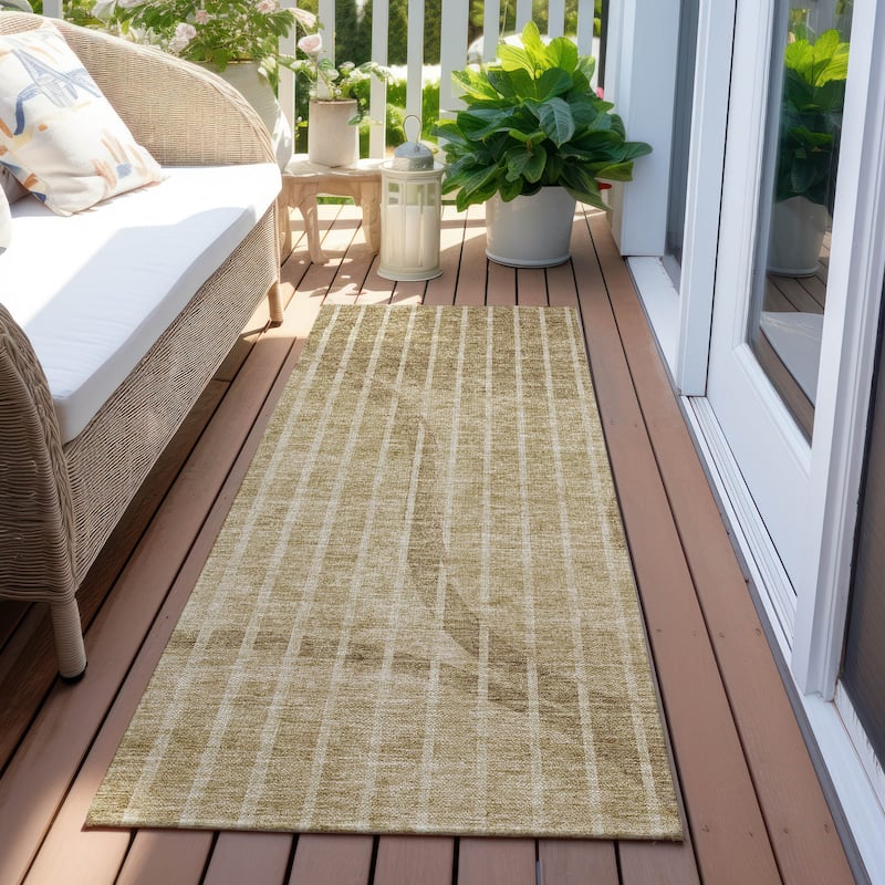 Machine Washable Indoor/ Outdoor Chantille Contemporary Rug