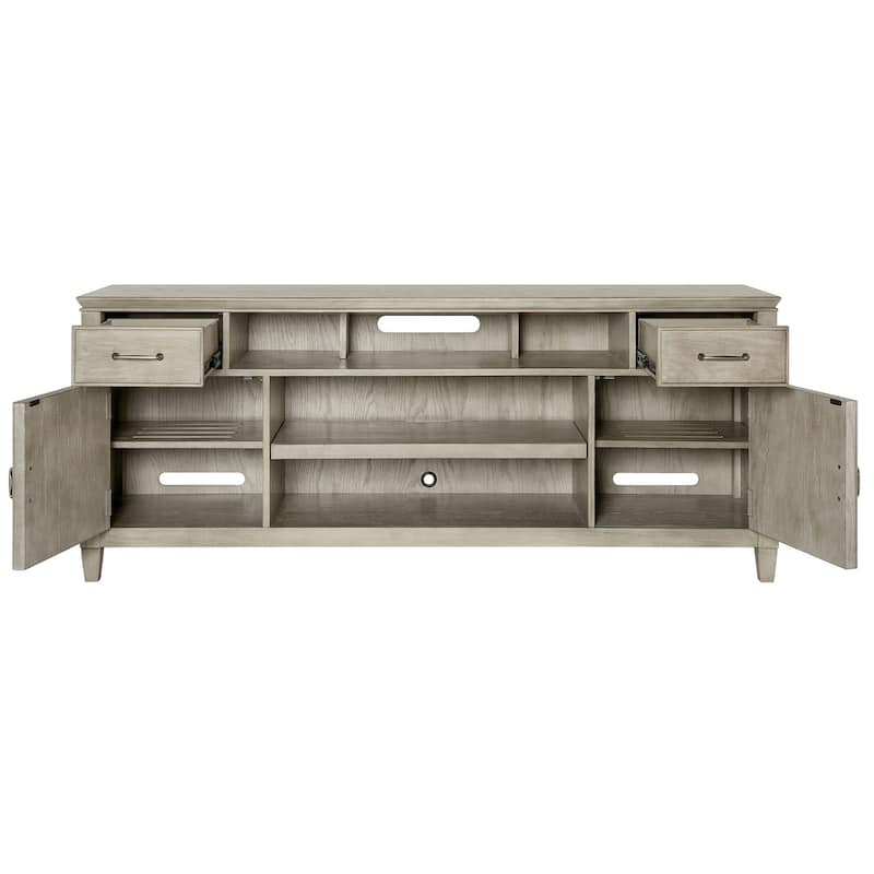 Origins by Alpine Newport Wood TV Console in Sand