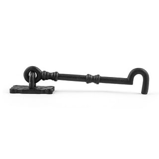 Black Wrought Iron Cabin Hook Eye Latches 7.3 L Privacy Hook Latch