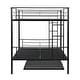 preview thumbnail 12 of 12, Full over Full Metal Bunk Bed with Trundle