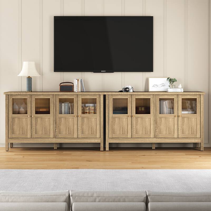 4-Door Storage Cabinet with Adjustable Shelves