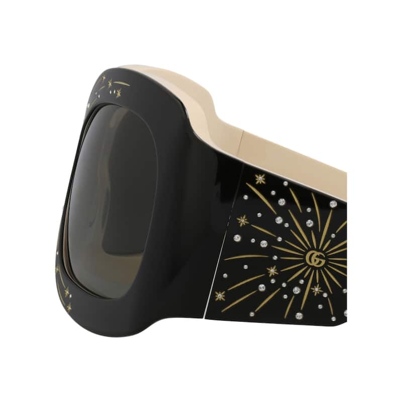 Gucci Shield-Frame Acetate Sunglasses