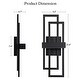 preview thumbnail 23 of 33, Modern Geometric Matte Black LED Flush Mount Wall Sconce Set of 2 or 1