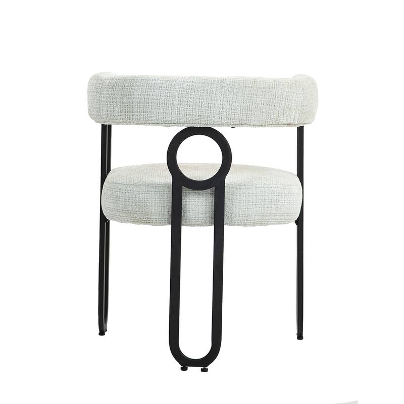 Fabric Upholstered Kitchen Side Dining Chair with Cushion, Backrest, Non Slip Feet for Dining Room Kitchen Living Room Bedroom