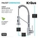 preview thumbnail 76 of 147, Kraus Bolden 2-Function 1-Handle Commercial Pulldown Kitchen Faucet