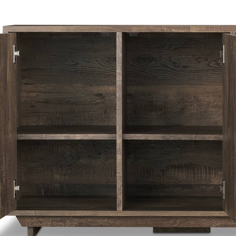 DH BASIC Rustic Reclaimed Oak 48" Sideboard Buffet by Denhour