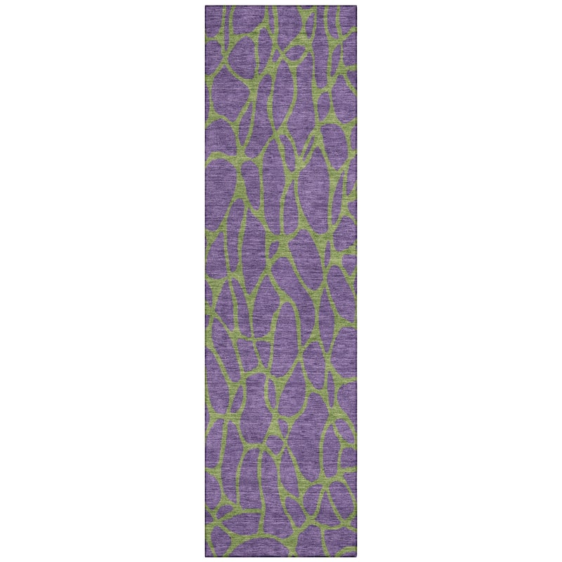 Machine Washable Indoor/ Outdoor Contemporary Chantille Rug