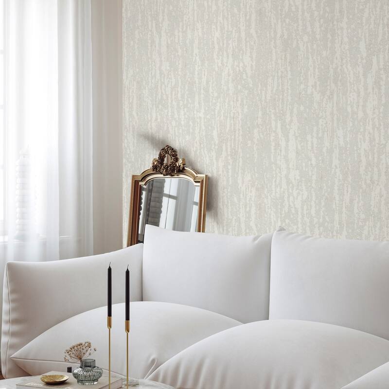 Urban Chic Metallic Accent Modern Abstract Wallpaper