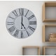 preview thumbnail 6 of 8, Oversized Gray Farmhouse Wall Clock