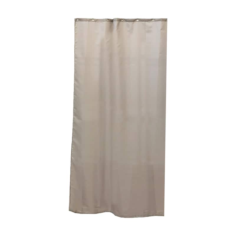 Stall Shower Curtain Half Size Polyester 8 Rings 72"L x 48"W