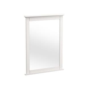 Lodge 42" Wide Farmhouse Style Mirror, Cream Finish