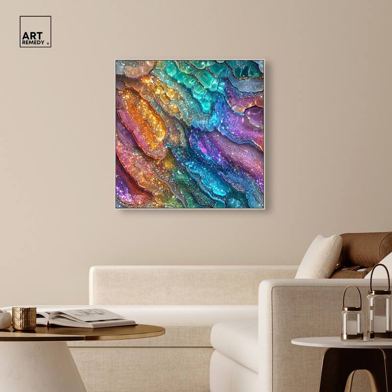 Glittering Spectrum I Canvas by Art Remedy